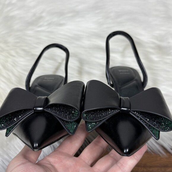 Aldo Wickedly Beautiful Defy Bow Slingback Kitten Heel Pump - Picture 4 of 13